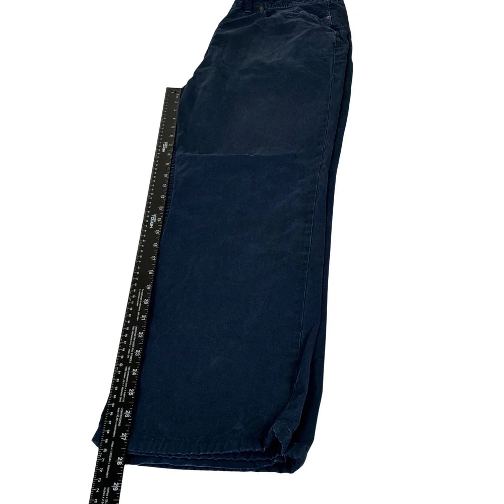 Polo Ralph Lauren Dungarees Mens 38x30 Navy Blue Good Vintage Distressed